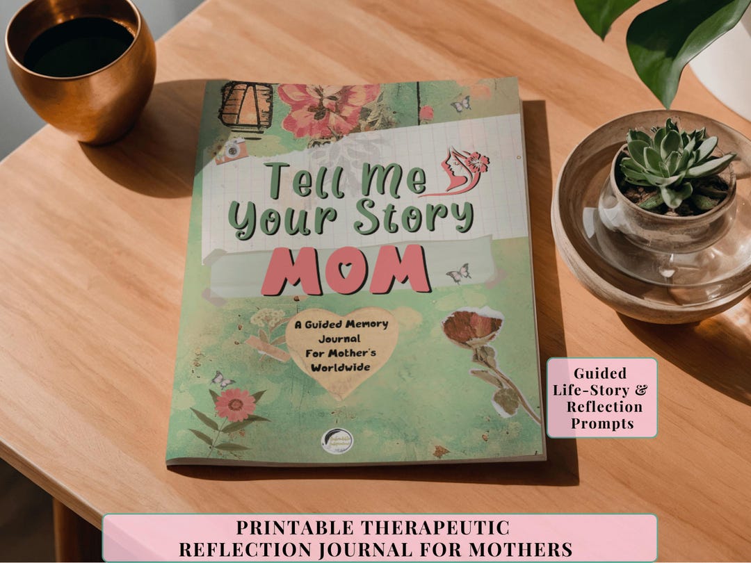 Mother Memory Journal Guided Storytelling Book Template Family History ...