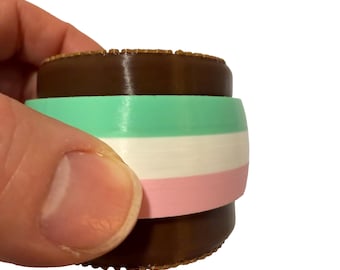 Neapolitan Ice Cream Sandwich Fidget: Clicker Toy