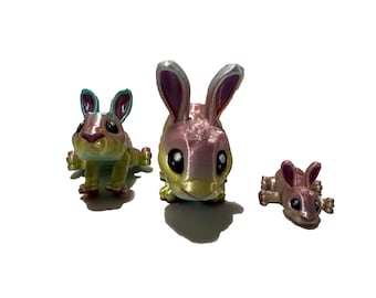 Articulating Rainbow Easter Bunny Fidget