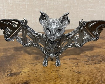 Scary Fun Articulating Zombie Bat Hanging Decoration Halloween Spooky