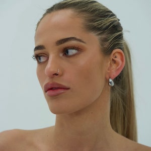 Silver Hoop Earrings