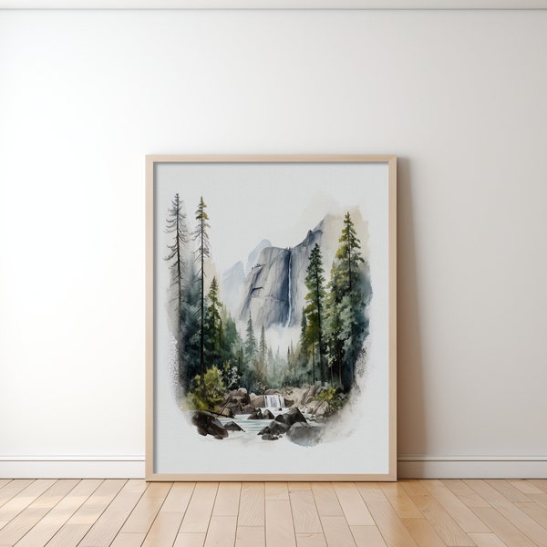 Waterfall Valley View, Pohono in Ahwahnee, Instantly Download