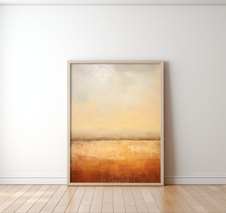 Abstract Wall Art, Original Landscape Art, Instant Download image 1