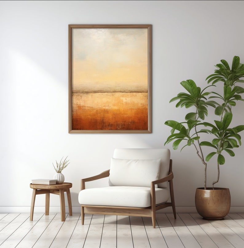 Abstract Wall Art, Original Landscape Art, Instant Download image 6