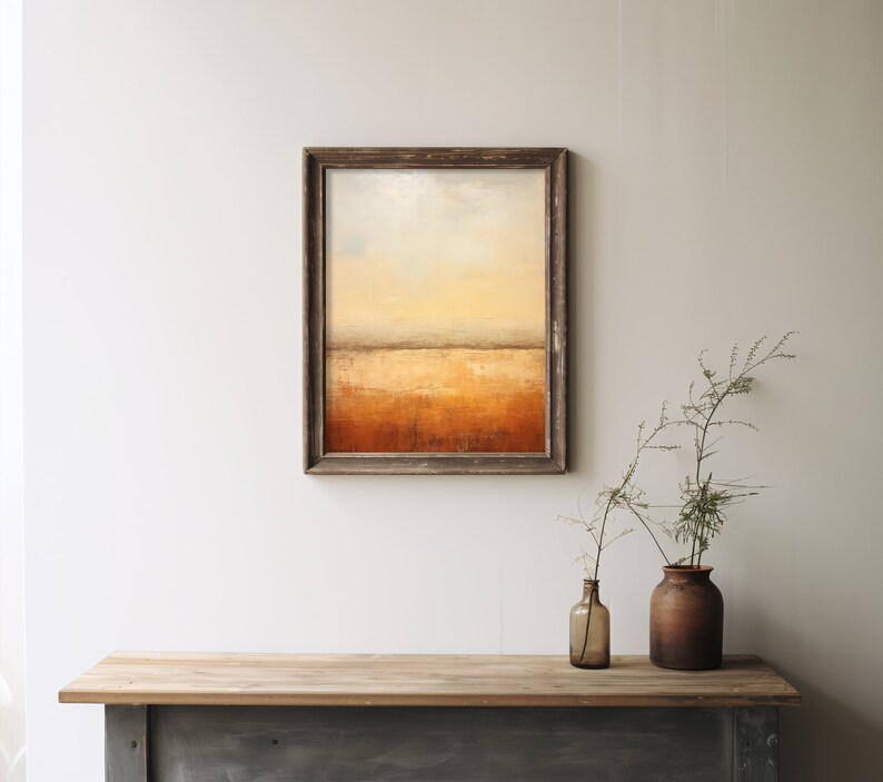 Abstract Wall Art, Original Landscape Art, Instant Download image 3