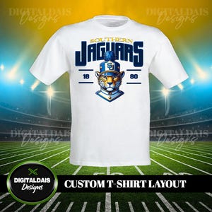 Southern University, Su Jags -HBCU Custom T-shirt Layout DIGITAL DOWNLOAD Transparent (graphics/clipart)