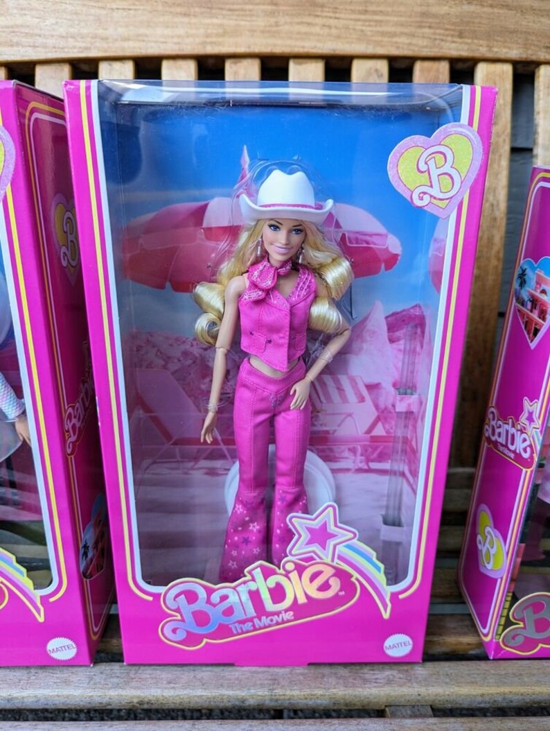 Vintage Lot of 5 Barbies Margot Robbie Western Gingham Plaid Etsy