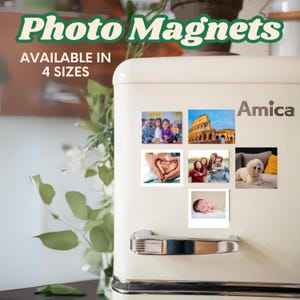 Personalized Photo Magnet, Custom Fridge Magnet Photo, Family, Vacation, Print Custom Gift, Refrigerator Magnet Gift for Mom/Dad, Magnet
