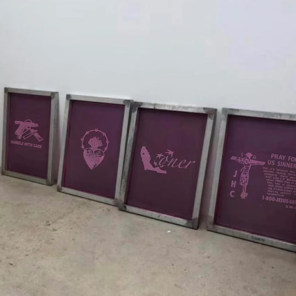Pre-burned silk screen, DIY Silk screen printing, Custom Screen Printing Frames, Custom Silk Screen Printing Frames
