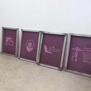 Pre-Burned Screen: Custom Silk Screen Printing Frames