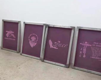 Pre-Burned Screen: Custom Silk Screen Printing Frames