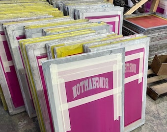 18 x 20 Pre-burned silk screen, DIY Silk screen printing, Custom Screen Printing Frames, Custom Silk Screen Printing Frames