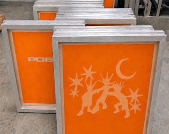 Pre-Burned Screen: Custom Silk Screen Printing Frames