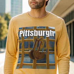 Pittsburgh Long Sleeve T-Shirt – 412 Steel City Shirt, Yinzer Gift, Sports Fan Tee, Unisex Relaxed Fit, Graphic Tee, Pittsburgh Apparel