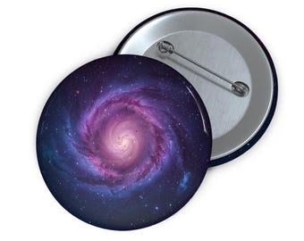 Galaxy Swirl Enamel Pin, Cosmic Night Sky Accessory, Starry Gift