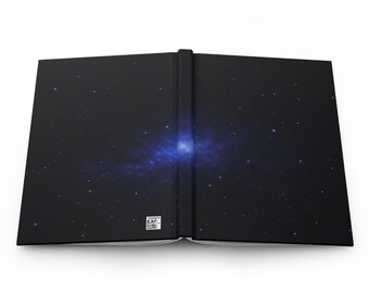 Nocturne Blue Core Journal, Minimal Galaxy Notebook, Indigo Space Diary, Celestial Writing Journal