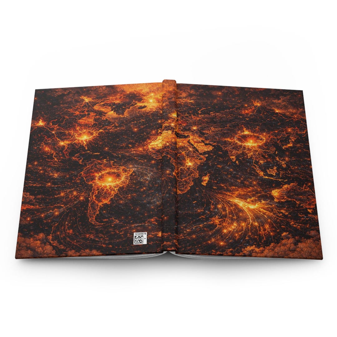 Mythic Map Journal - Ember Vein World - Etsy