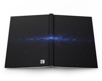 Deep Space Navy Horizon Journal, Galaxy Band Notebook, Cinematic Space Writing Diary