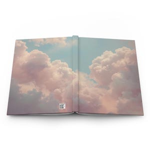 Diario de tapa dura con nubes pastel, cuaderno de cielo de ensueño, diario de estética suave, un bonito regalo para escritores.