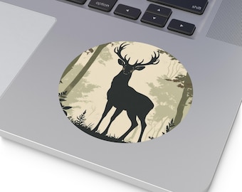 Deer Vinyl Sticker | Woodland Animal Decal, Rustic Cabin Decor, Nature Lover Gift