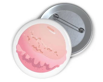 Emaille pin ijsschep, knop snoepje, leuk dessertaccessoire