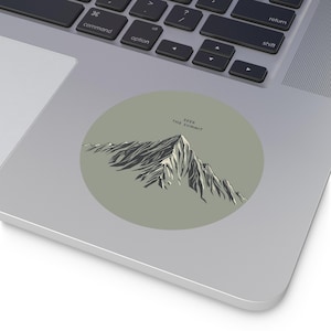 Seek the Summit Sticker, Mountain Adventure Decal, Minimalist Nature Design, Motivational Outdoor Quote, Travel & Explorer Gift