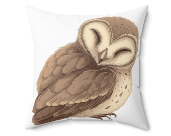 Cozy Owl Pillow, Cute Animal Decor, Home Accent, Nature-Inspired Cushion, Gift for Animal Lovers, Nursery Throw Pillow