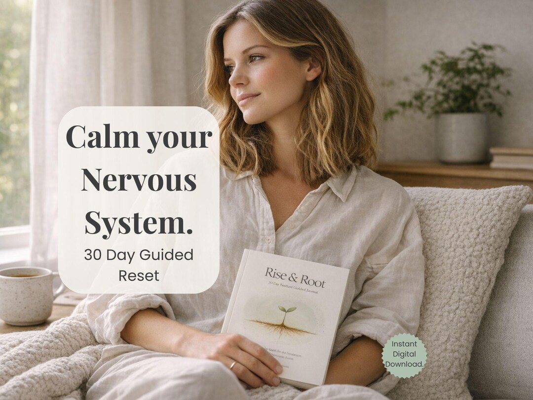 Mindfulness Journal for Nervous System Reset | Anxiety & Stress Relief ...