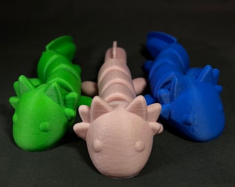 AXOLOTL | Articulated 3D Printed Desk Toy