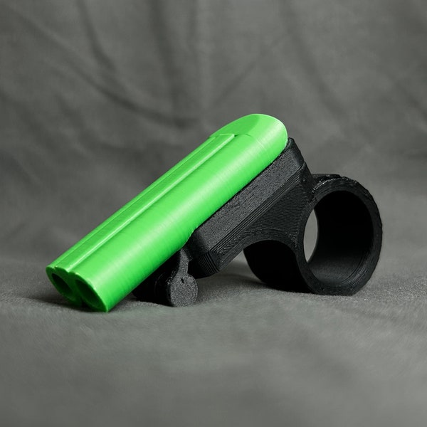 SLUG | Double Barrel Fidget 4 in 1 Desk Toy Shotgun | One-Of-A-Kind Original Design 3D Printed Snapping Flip ADHD