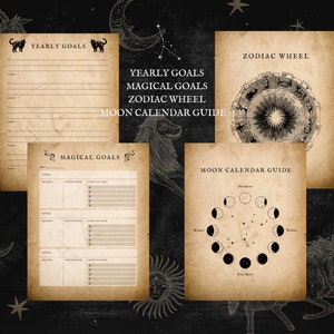 WITCHY PLANNER Printable: Undated Witchy Digital Planner iPad Digital ...