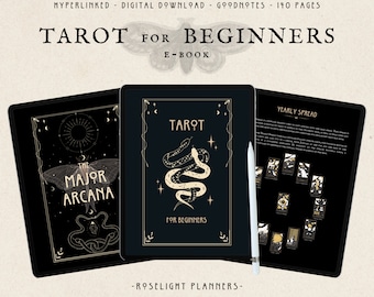 Tarot Guide for Beginners e-Book: Tarot Guidebook Tarot Cards for Beginners (Digital Download)