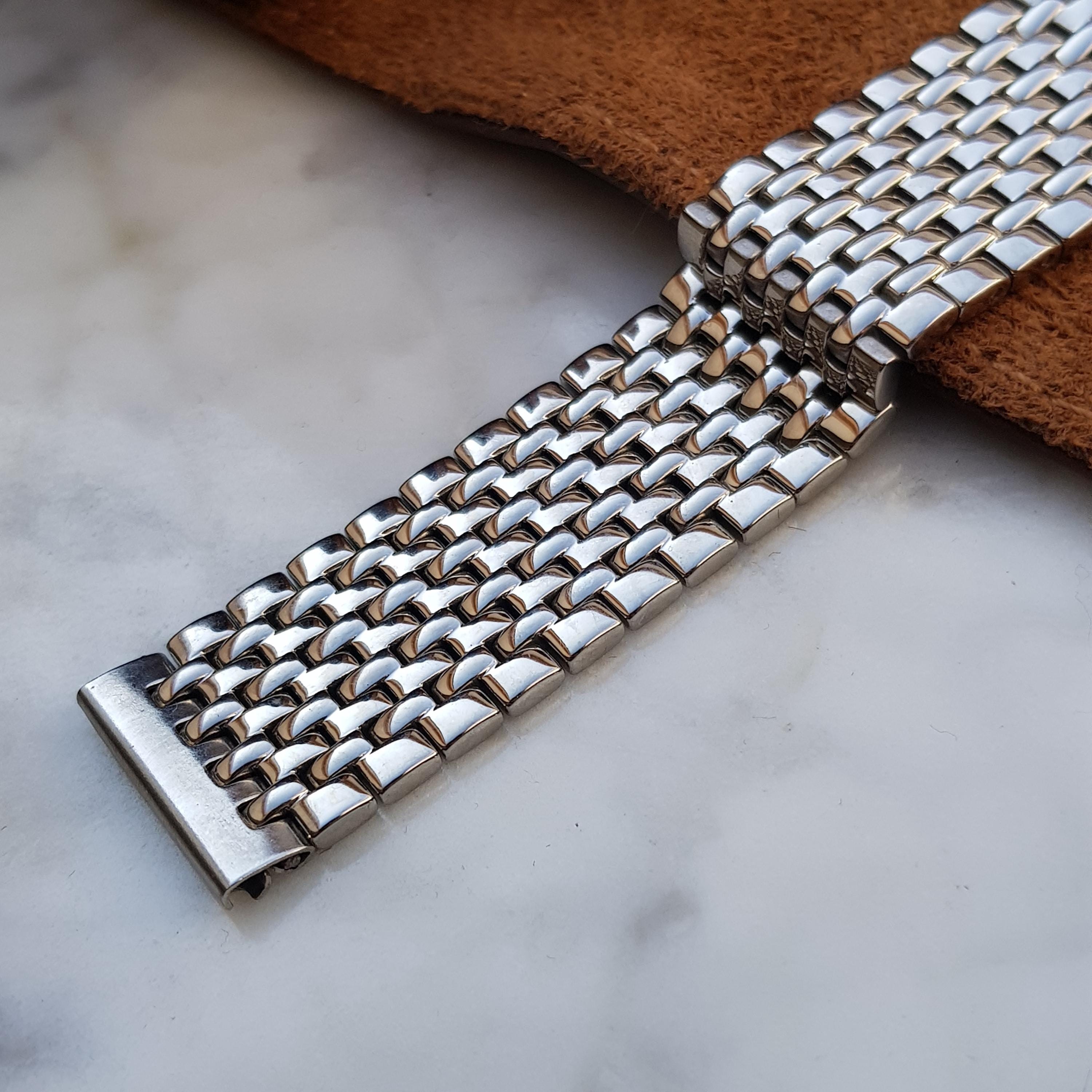 オメガ純正 19mm レザーストラップ ステンレス フォールディングクラスプ オメガ純正 19mm レザーストラップ ステンレス フォールディング