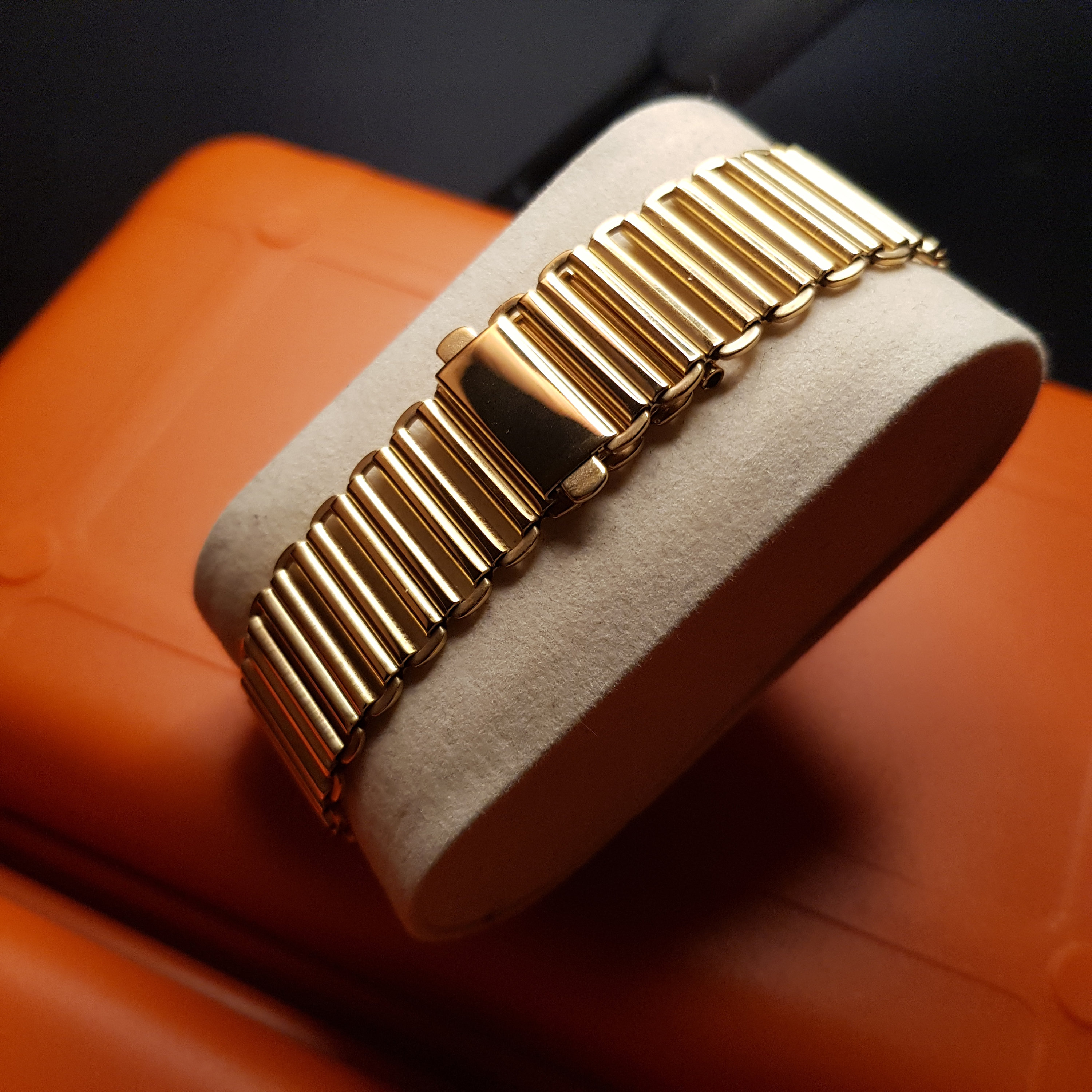 18mm 20mm 22mm Bonklip Watch Bracelet, Gold & Stainless 18mm 20mm 22mm Bonklip Watch Bracelet, Gold & Stainless