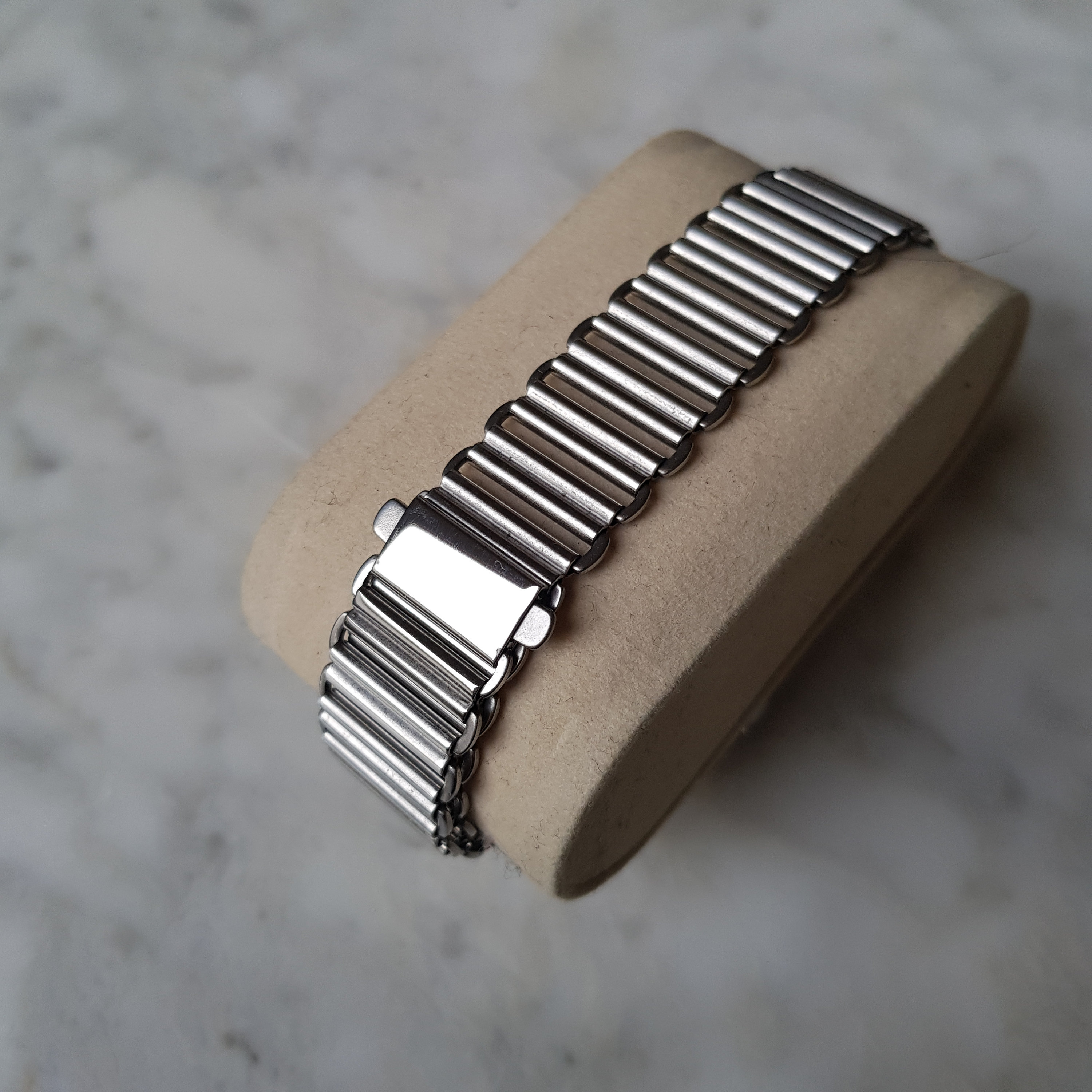 18mm 20mm 22mm Bonklip Watch Bracelet, Gold & Stainless