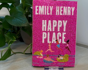 Libro decorado con brillantes de Happy Place