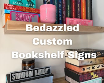 Bedazzled Bookshelf Street Sign Decor