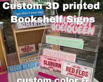 Bedazzled Bookshelf Sign - shelf decor