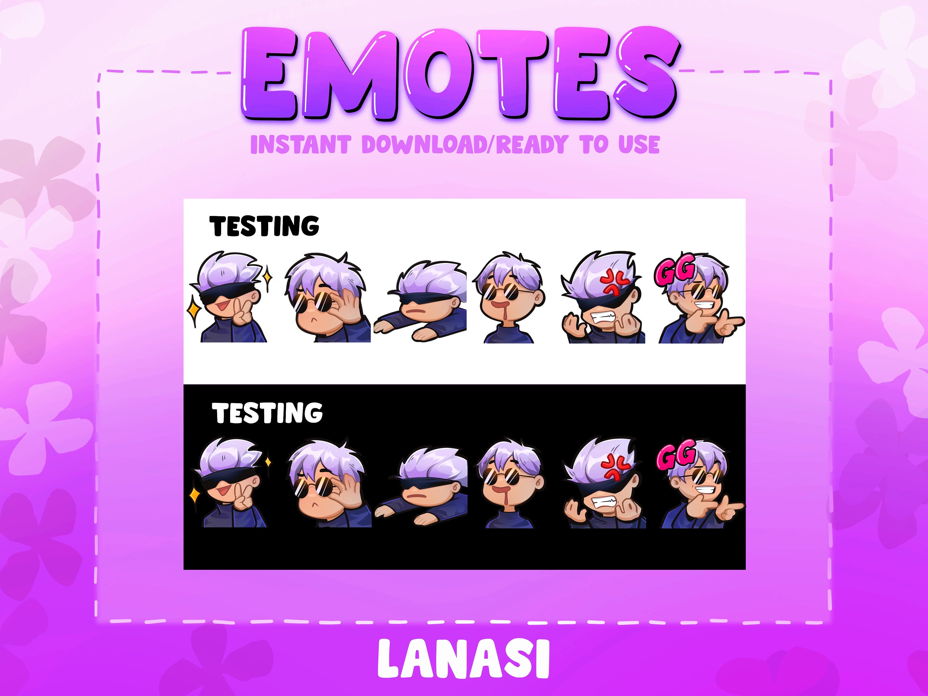 12 Ryu from Street Fighter Emotes for Twitch Streamers, Discord,  -  Cute - Anime - Chibi - Emote Bundle - Emote Pack