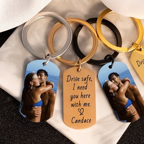 Drive Safe Keychain Etsy