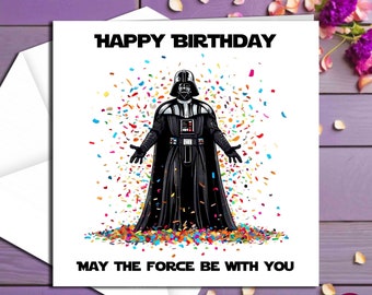 Darth Vader Greetings Card With Envelope