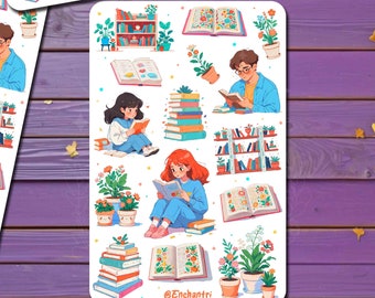 Bookish Vinyl Sticker Sheet