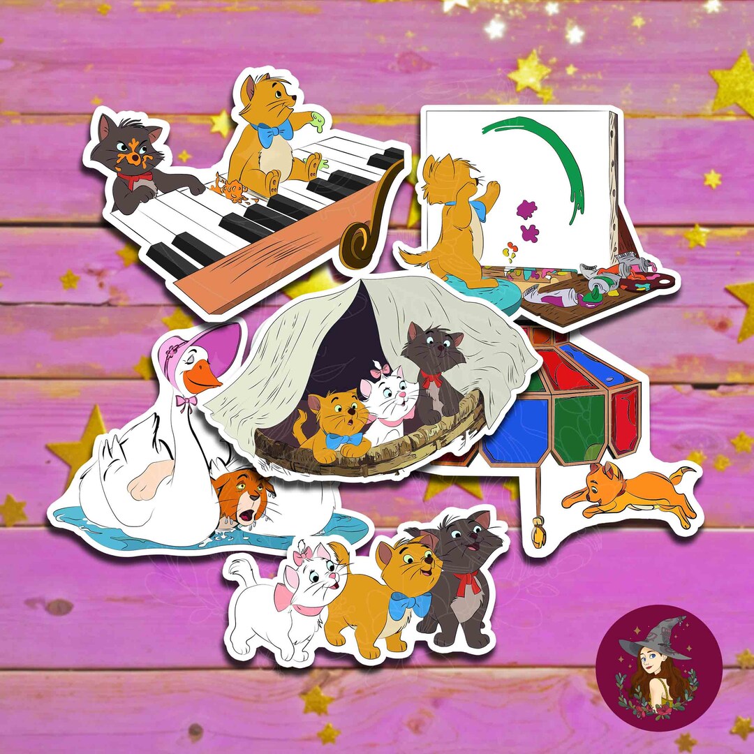Aristocats Vinyl Stickers - Etsy
