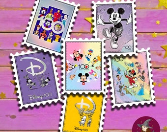Disney 100th Stamp Vinyl Stickers