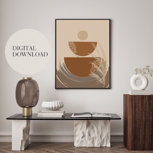 Boho Digital Art | Boho Art Printable | Boho Wall Art Digital | Boho Wall Decor Art | Boho Art Prints | Neutral Wall Art Decor | Beige Art