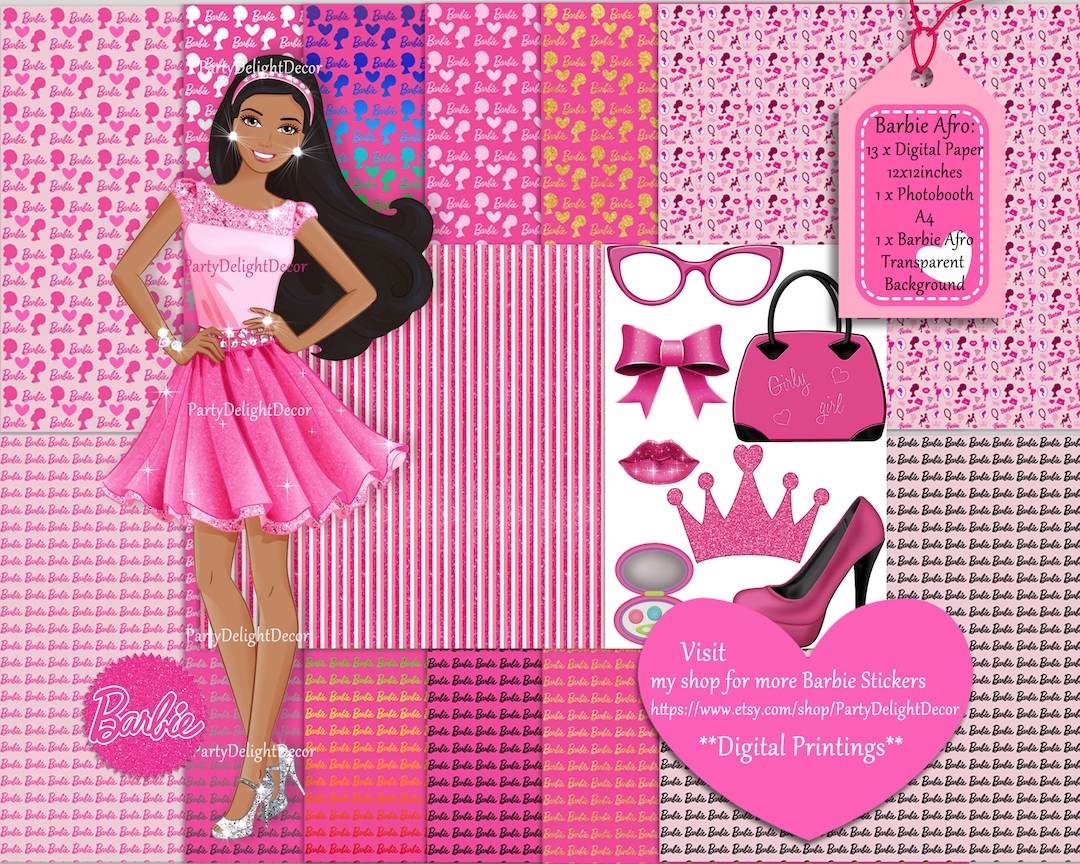 Barbie* Sparkle* A1* Printable Paper and Patterns,scrap Booking ...