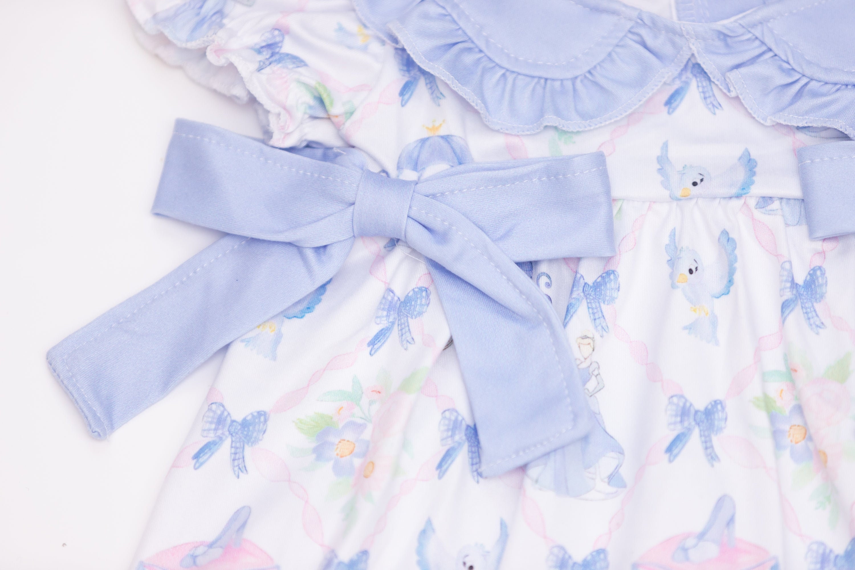 The Best Dressed Child Baby Girls Bloomers Set - Blue Cinderella Print