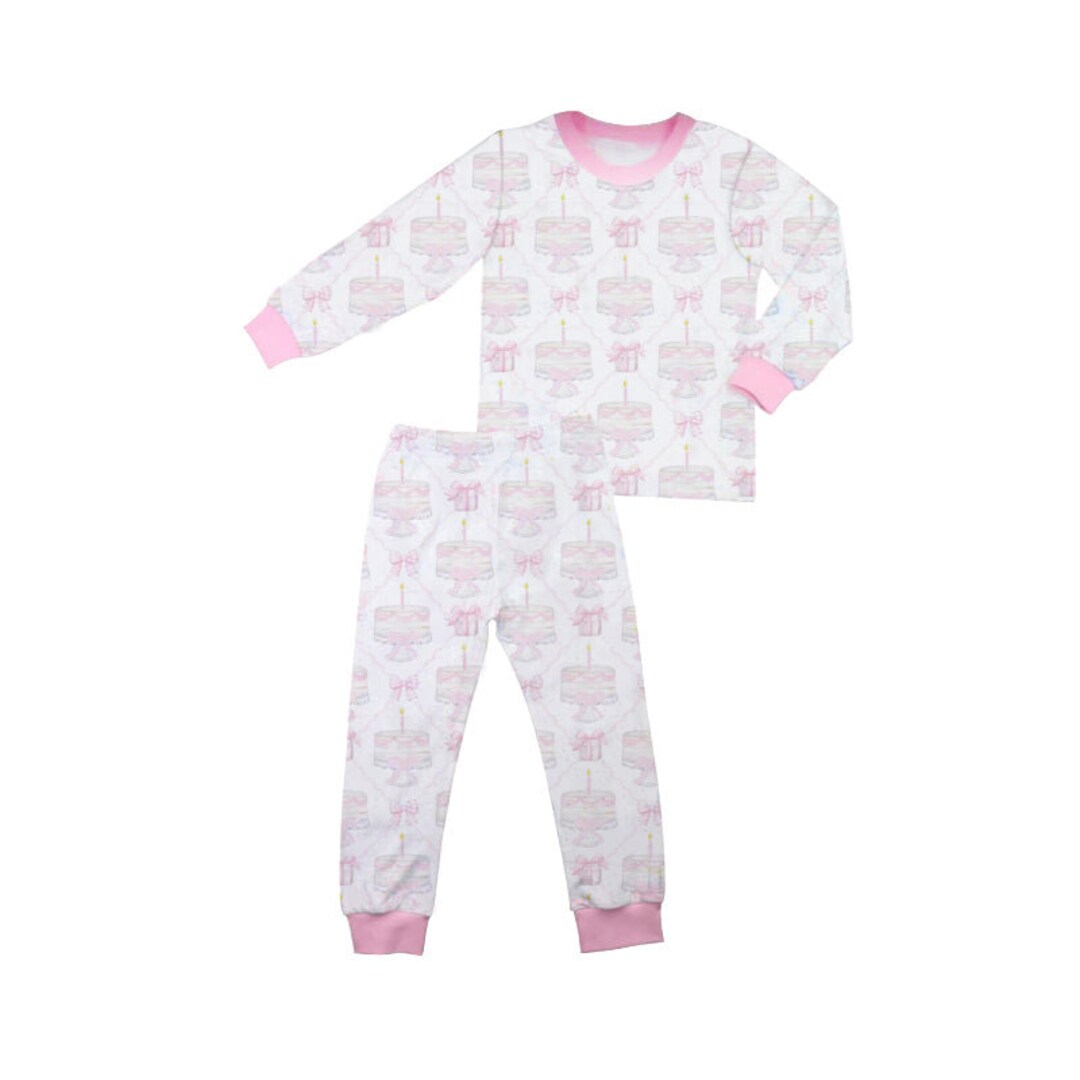 PRE ORDER Birthday Pajamas Girls Birthday Outfit Birthday Etsy