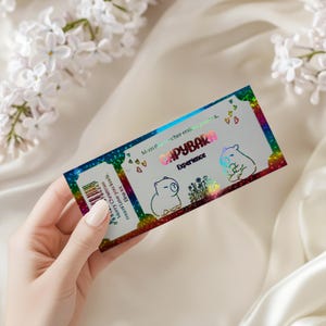 Personalised &#39;Capybara Experience &#39;   Gift Voucher / Ticket