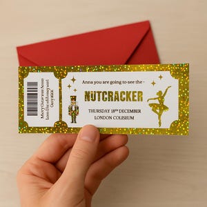 Personalised 'Nutcracker' Musical Foil Gift Voucher
